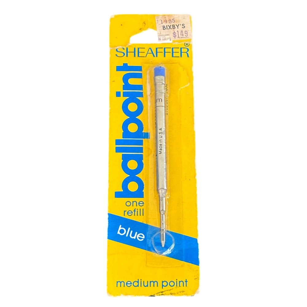 Sheaffer | Ballpoint Pen Refill |‎ Blue | Medium Point | Vintage Made in USA New